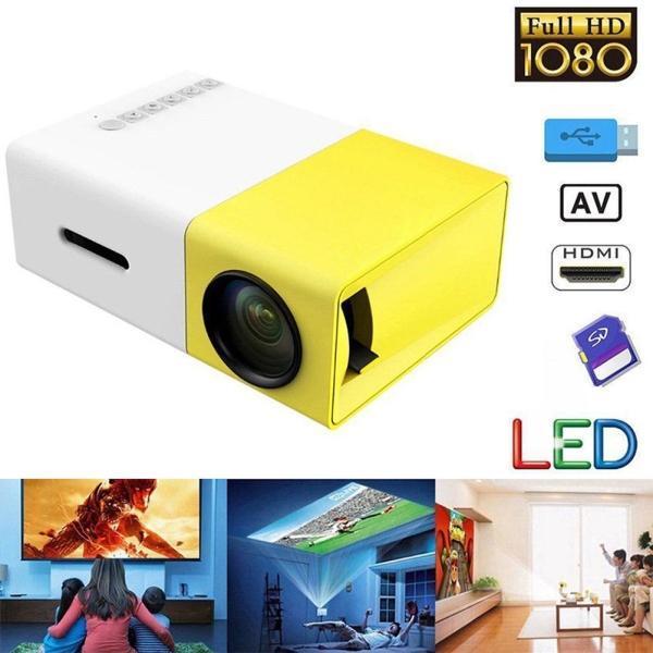 Mini Projetor Cinema Portátil HDMI/Vga/Usb/SD 1080p Full HD 600 lumens LED